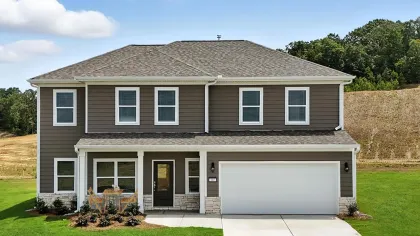 a house with a garage
